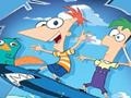 Phineas og Ferb på snowboard: Puslespill for å spille online